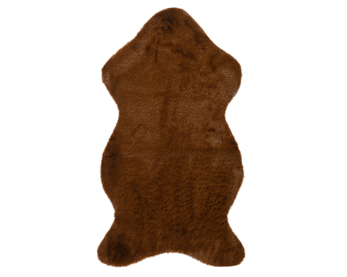 Tappeto in pelo, in poliestere, marrone scuro Lun.50cm Lar.90cm Alt.2.5cm Kaemingk Tappeto in pelo, in poliestere, marrone scuro Lun.50cm Lar.90cm Alt.2.5cm Kaemingk